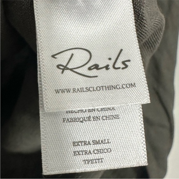 Rails Loren Khaki Star Embroidered Linen Shirt - Picture 6 of 8